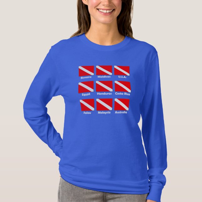 Dive Flags of the World T-Shirt (Front)
