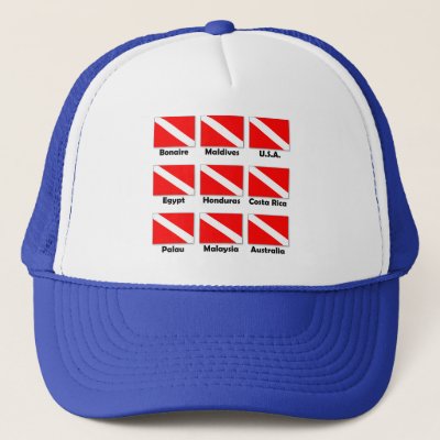 Dive Flags of the World Trucker Hat
