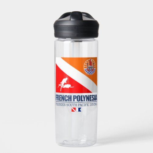 Dive French Polynesia sq Water Bottle