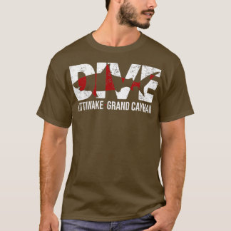 DIVE Grand Cayman Kittiwake SCUBA DIVING Diver  T-Shirt