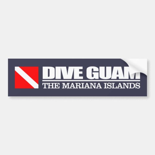 Dive Guam sq Bumper Sticker