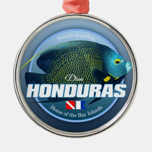 Dive Honduras (DD2) Metal Ornament (Front)