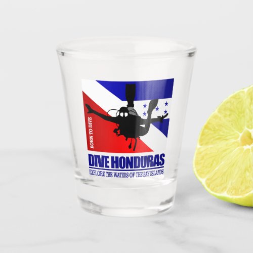 Dive Honduras DF2 Shot Glass