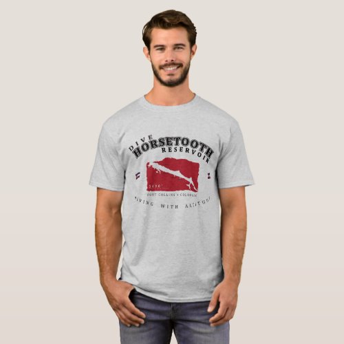 Dive Horsetooth Reservoir With Altitude T_Shirt