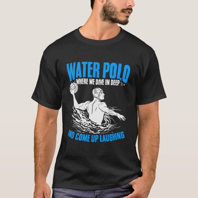 Dive In Deep Water Polo Player Team Sport Waterpol (Front)