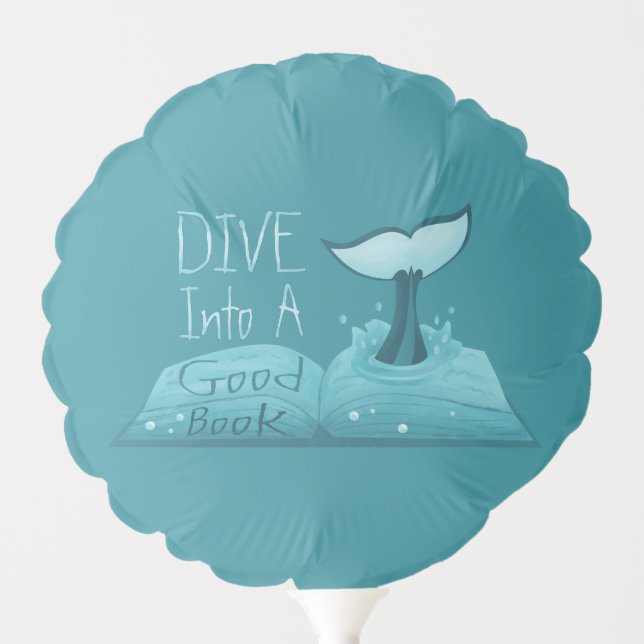 Dive into a Good Book Balloon (Front)