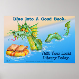 Dive Into A Good Book. Poster