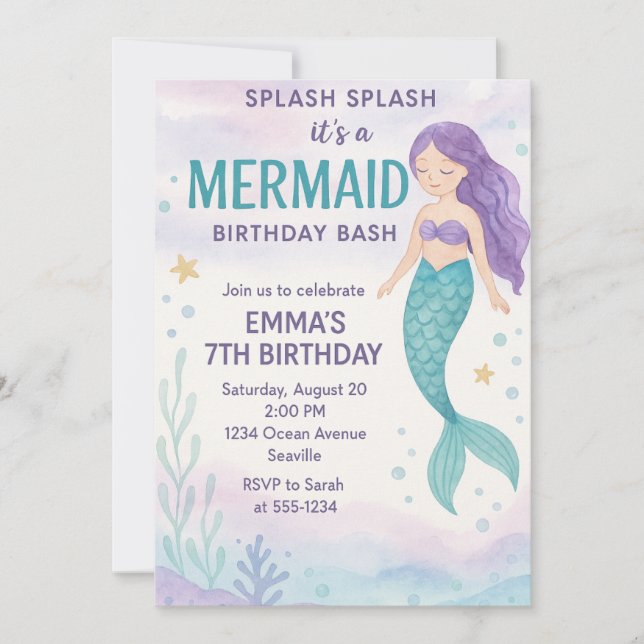  Dive into a magical celebration Invitation (Front)