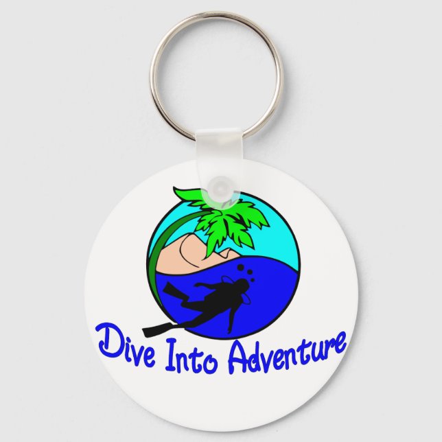 Dive Into Adventure Keychain (Front)