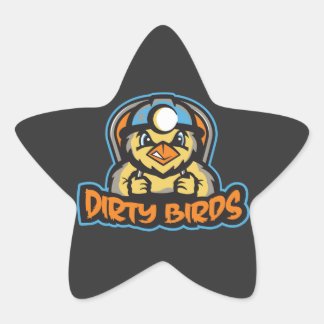 Dive into Adventure with Dirty Bird Star Sticker