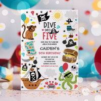 Dive Into Five Pirate Ship 5th Birthday Party