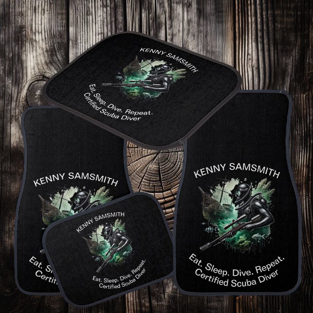 Dive Into Fun: Ocean Lovers Unite! Car Floor Mat (Creator Uploaded)