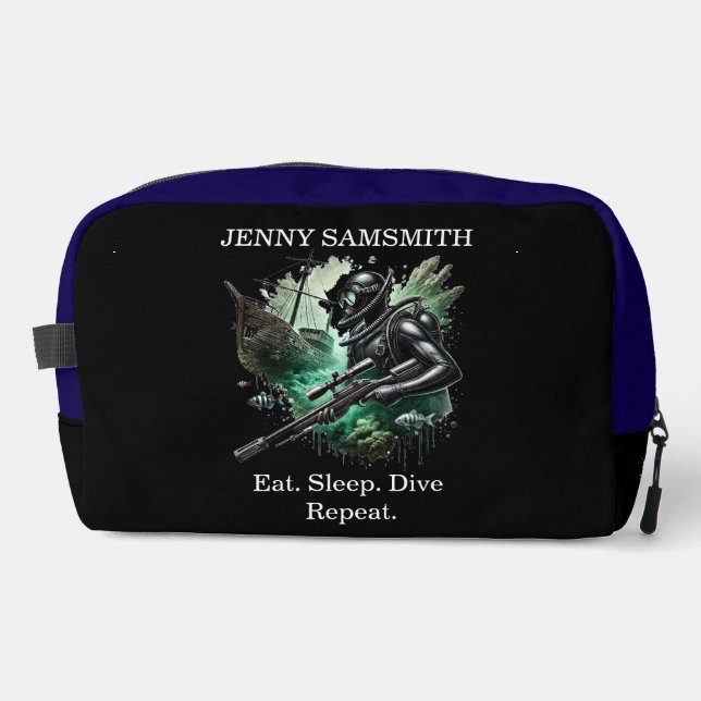 Dive Into Fun: Ocean Lovers Unite! Dopp Kit (Front)