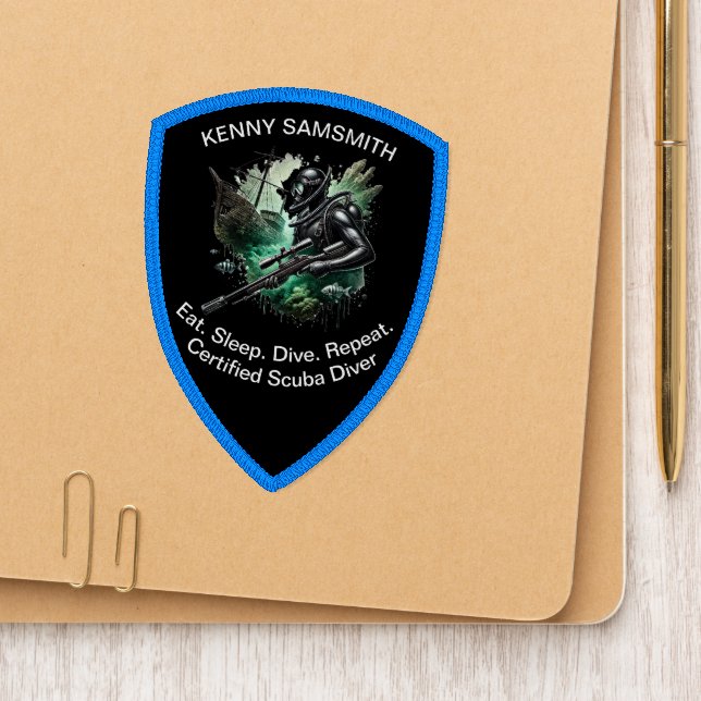 Dive Into Fun: Ocean Lovers Unite! Patch (On Folder)