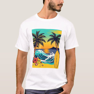 Dive into summer with vibrant beach vibes!  T-Shirt