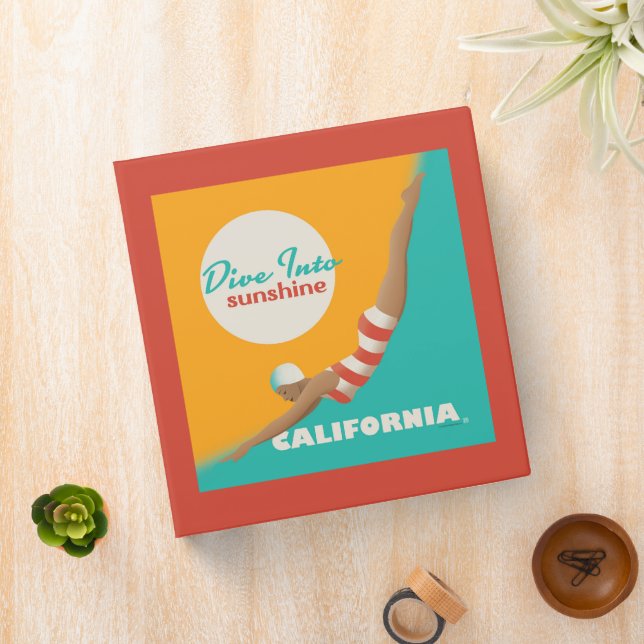 Dive Into Sunshine | California 3 Ring Binder (In Situ)