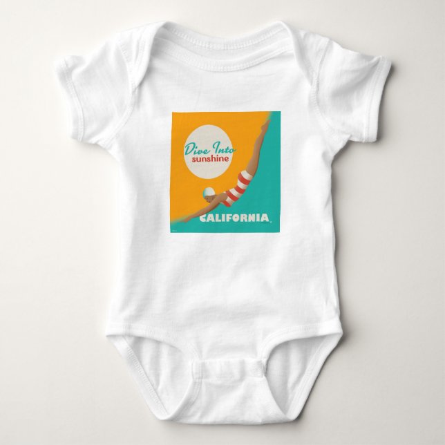 Dive Into Sunshine | California Baby Bodysuit (Front)