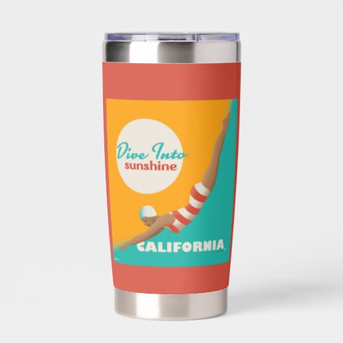 Dive Into Sunshine  California Insulated Tumbler