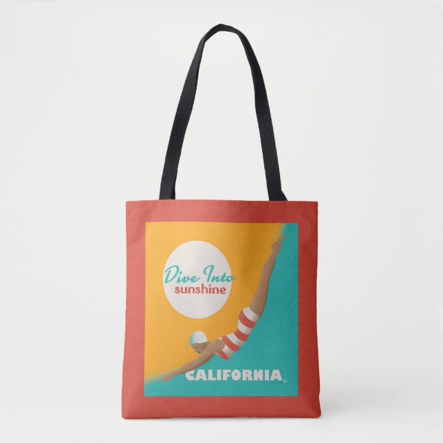 Dive Into Sunshine | California Tote Bag (Front)
