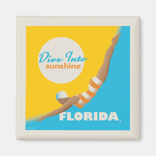 Dive Into Sunshine   Florida Magnet