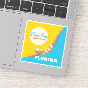 Dive Into Sunshine Florida Sticker