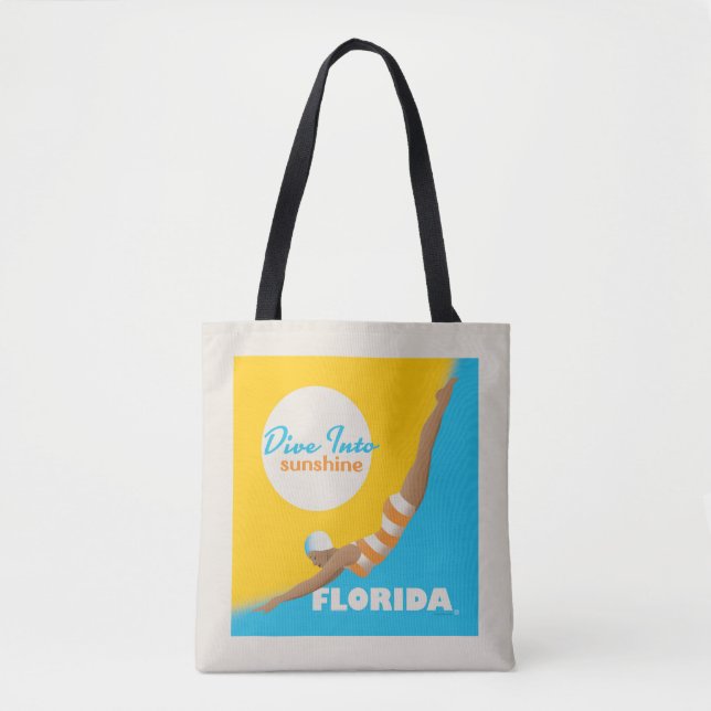 Dive Into Sunshine | Florida Tote Bag (Front)
