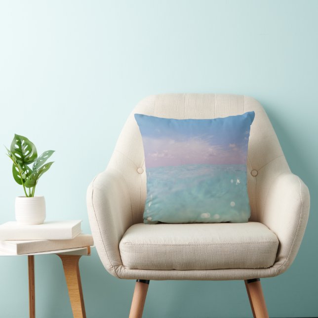 Dive into the Caribbean Sea 3 Throw Pillow (Chair)