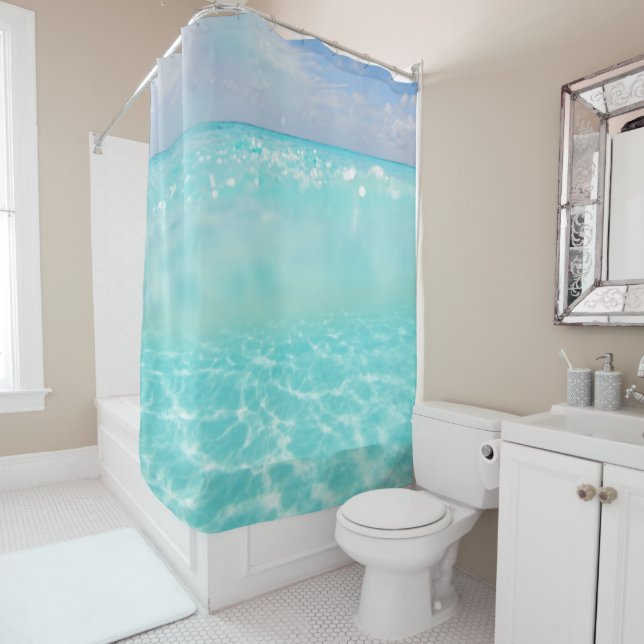 Dive into the Caribbean Sea 5 Shower Curtain (In Situ)