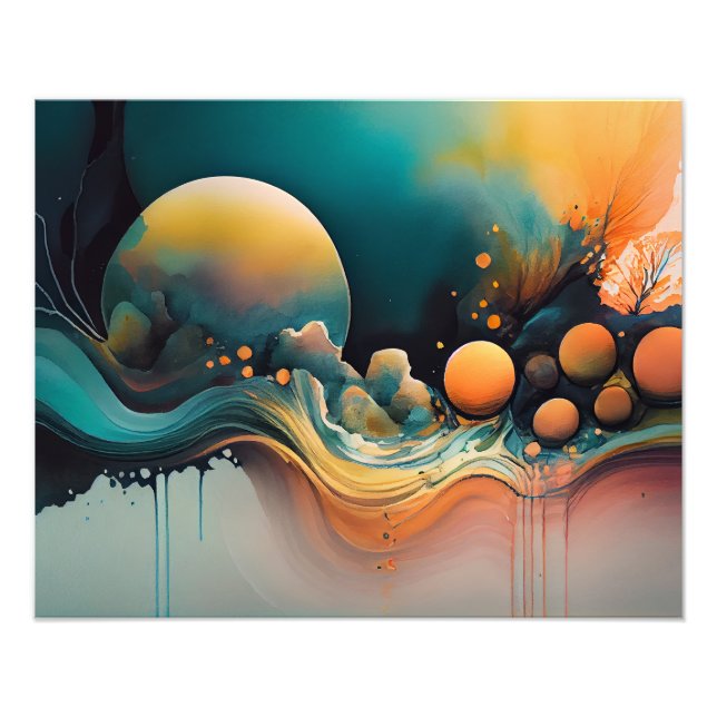 Dive into the Enchanting Depths of an Underwater  Photo Print (Front)