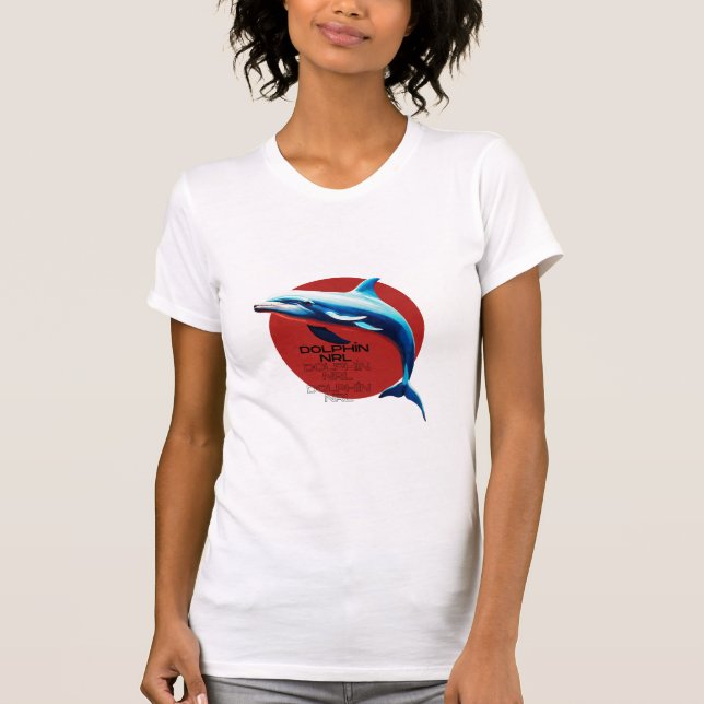 Dive into Victory: Dolphin NRL T-Shirt (Front)