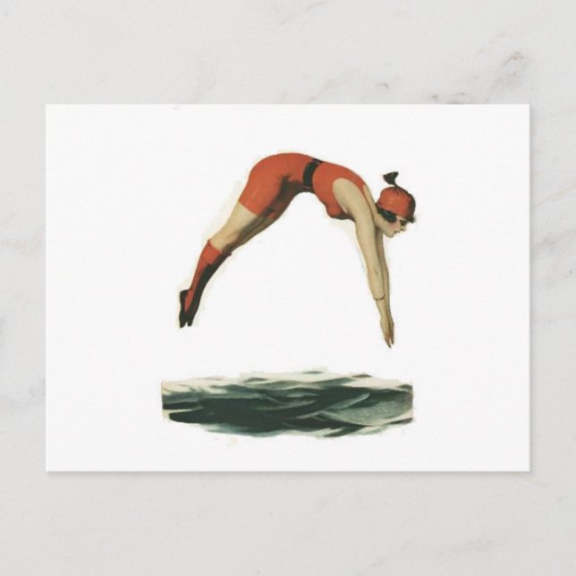 Dive into Water Postcard (Front)