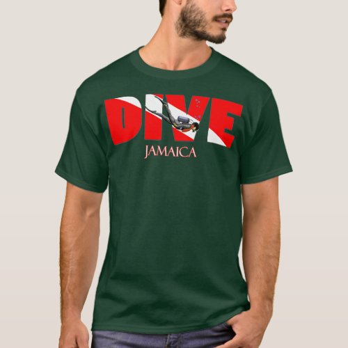 DIVE Jamaica SCUBA Diving Snorkeling  T_Shirt