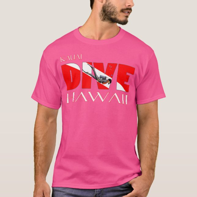 Dive Kauai Hawaii Scuba Diving Snorkeling T-Shirt (Front)
