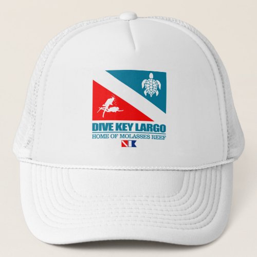 Dive Key Largo sq Trucker Hat