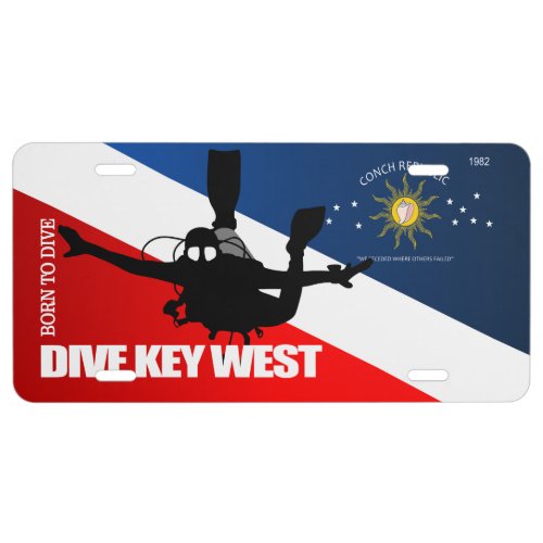 Dive Key West DF2 License Plate