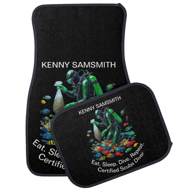 Dive Life: Ocean Adventures Await! Car Floor Mat (Set)