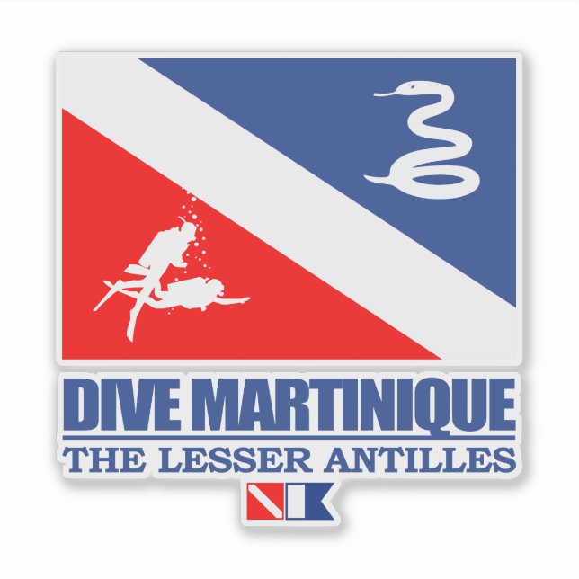 Dive Martinique (sq) Sticker (Front)