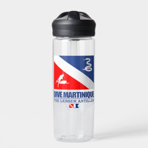 Dive Martinique sq  Water Bottle