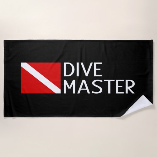 Dive Master Beach Towel