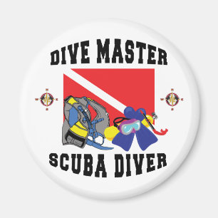 Dive Master SCUBA Diver Magnet