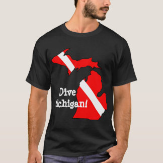 Dive Michigan! - Black T-Shirt
