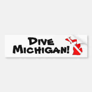 Dive Michigan! Bumper Sticker