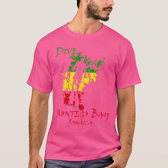 Dive Montego Bay Jamaica Vacation Diving T-Shirt (Front)