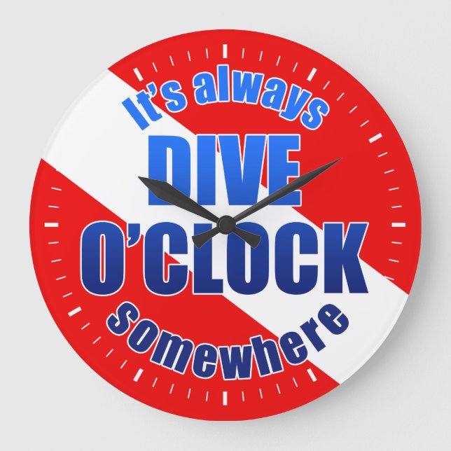 Dive O'Clock Large Clock (Front)
