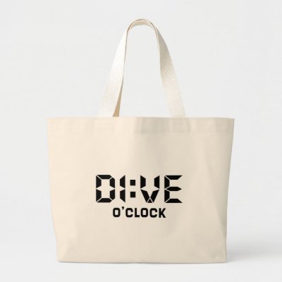 Dive O&#39;Clock Large Tote Bag