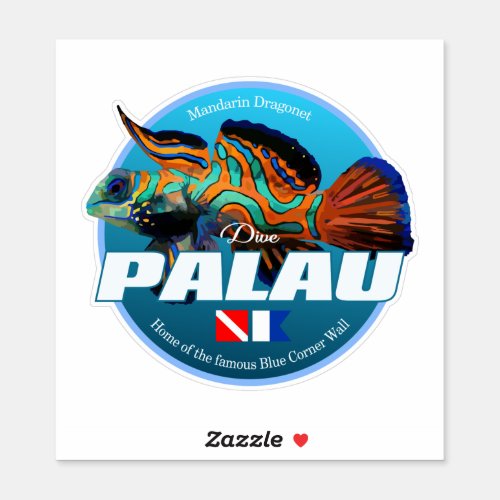 Dive Palau DD2 Sticker