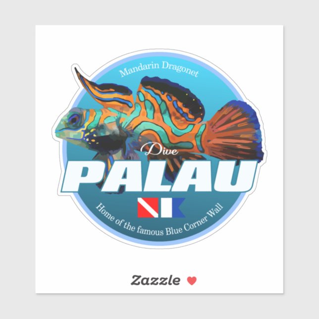 Dive Palau (DD2) Sticker (Sheet)