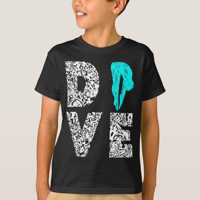 Dive Platform Diving Board Springboard Diving Dive T-Shirt (Front)
