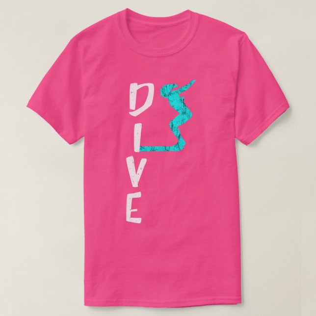Dive Platform Diving Board Springboard Diving  Gif T-Shirt (Design Front)