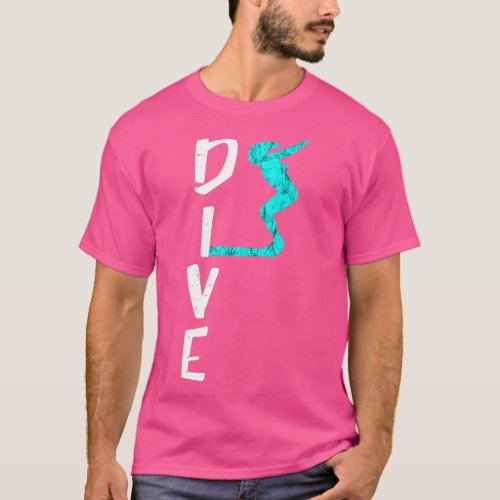 Dive Platform Diving Board Springboard Diving  Gif T_Shirt